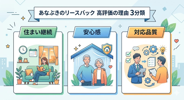 あなぶきのリースバック 口コミ