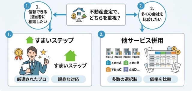 あなたに向いている選び方簡易フローチャート