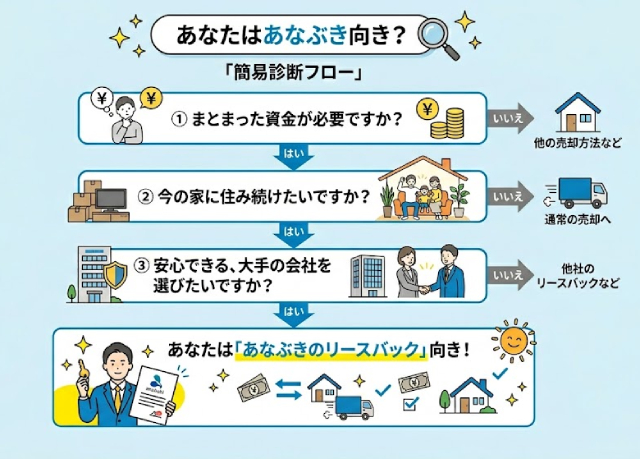 あなぶきのリースバック 口コミ