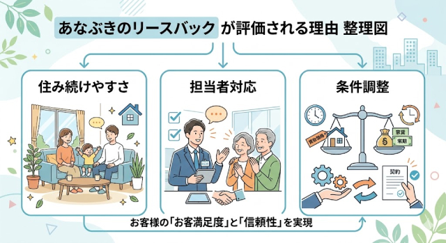 あなぶきのリースバック 口コミ
