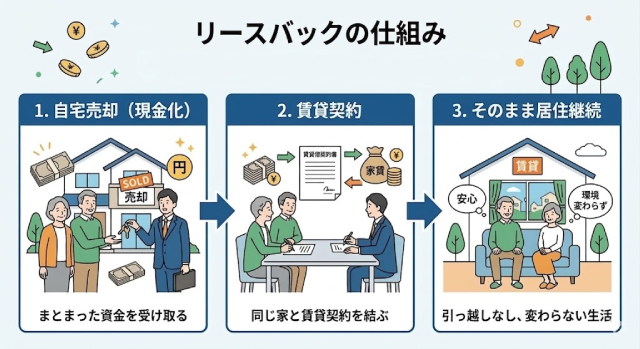 リースバックの仕組み 