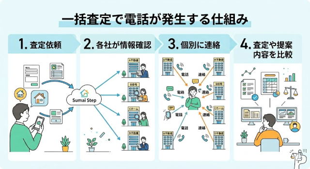 一括査定で電話が発生する仕組み