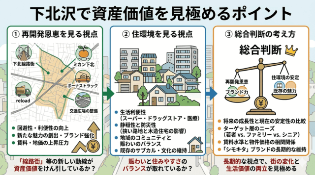 下北沢で資産価値を見極めるポイント