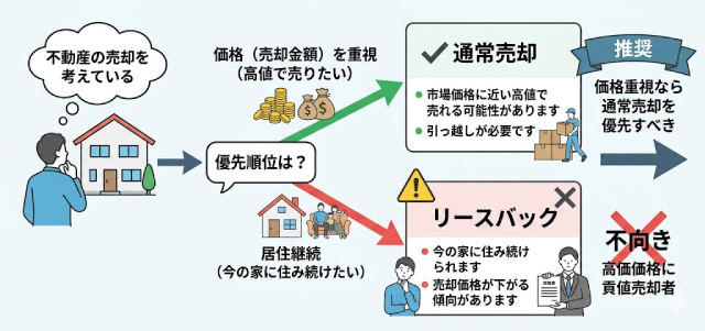 価格重視なら通常売却を優先すべき