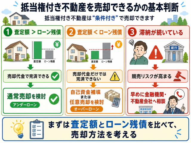 抵当権付き不動産 売却