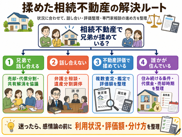 相続不動産 兄弟 揉める