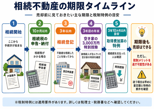 相続 不動産 売却 期限