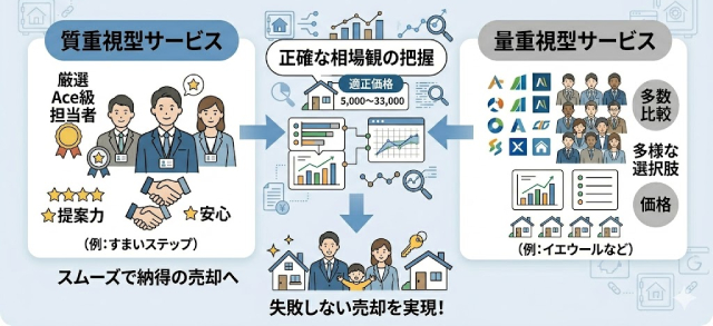 質重視型＋量重視型の併用