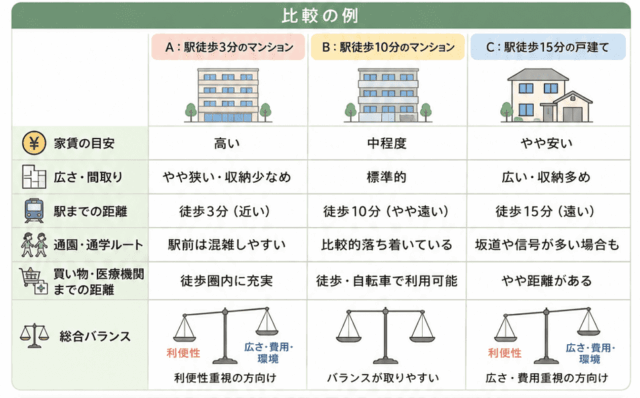 後楽園周辺,家賃・間取り・周辺環境のバランスを比較する