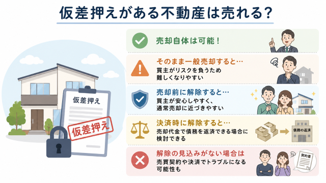 仮差押えがある不動産は売れる？