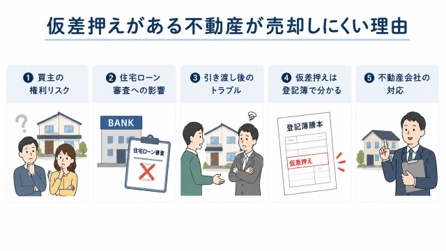 仮差押えがある不動産が売れるために、知っておきたい売却しにくい理由