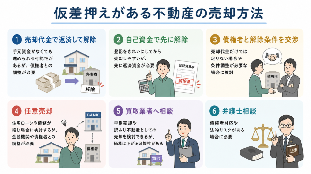 仮差押えがある不動産が売れる方法