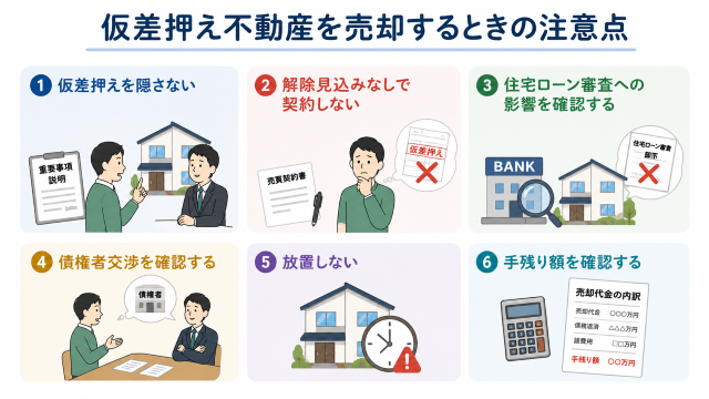 仮差押えがある不動産が売れるために知っておきたい、売却するときの注意点