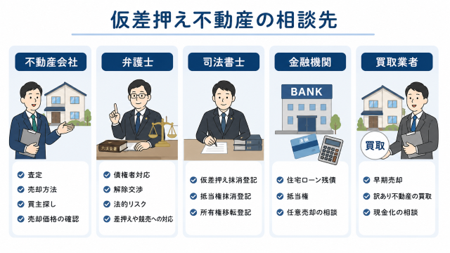 仮差押えがある不動産が売れるために相談すべき相手