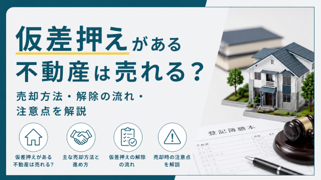 仮差押えがある不動産は売れる？売却方法・解除の流れ・注意点を解説