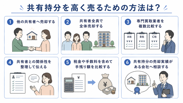 共有持分 売却 相場で高く売るための方法