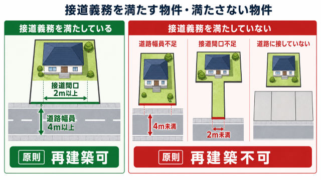 再建築不可 物件 売却 接道義務