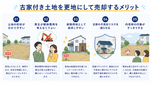 古家付き土地 売却 方法で古家付き土地を更地にして売却するメリット