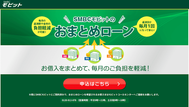 SMBCモビットおまとめローン